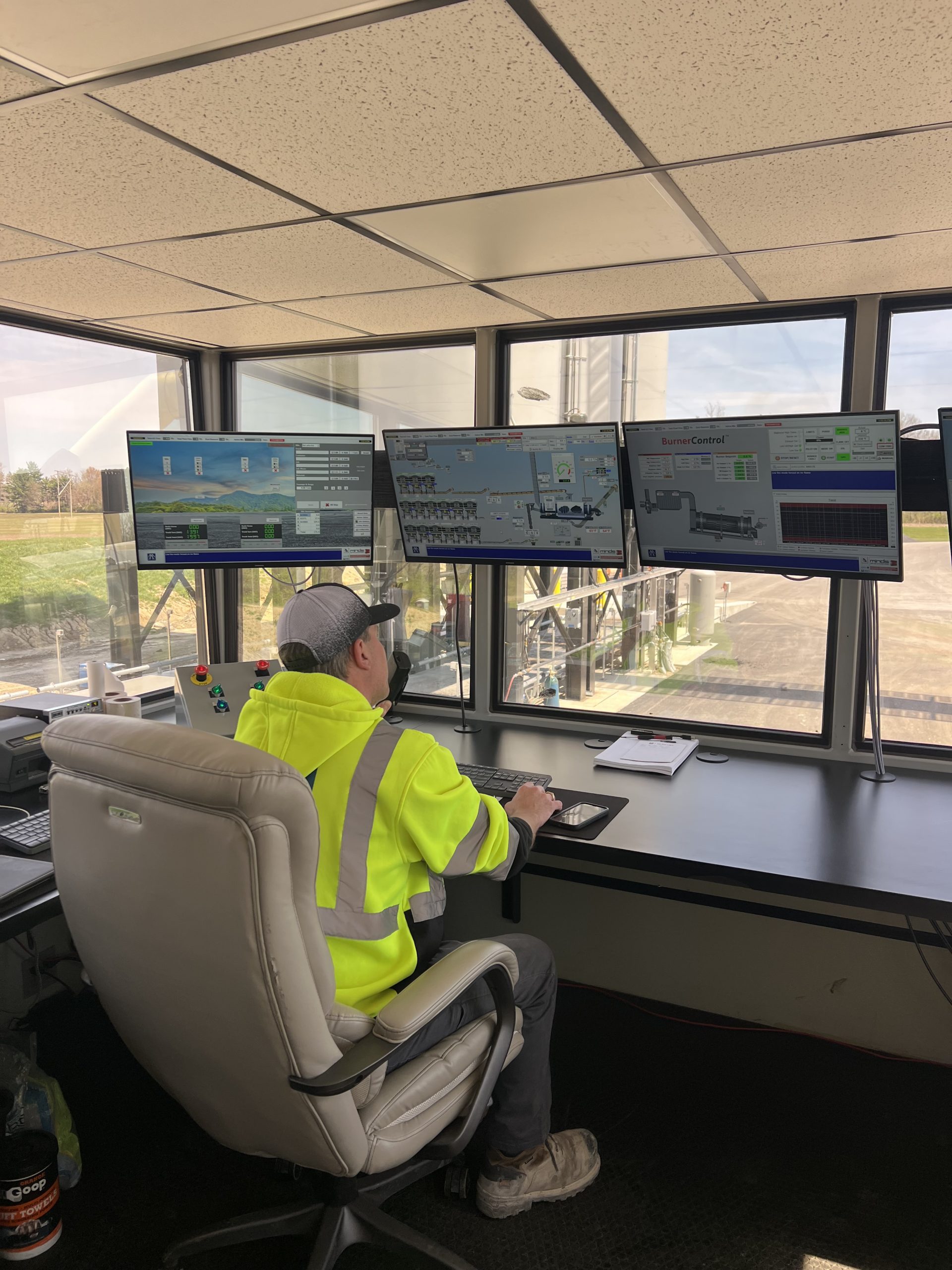 Josh operating new TH Plant